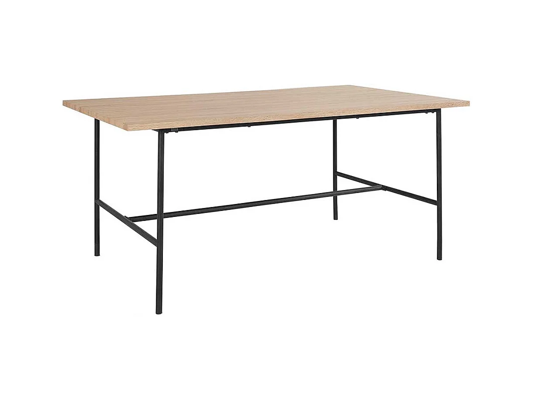 Esstisch Tisch Esszimmer in Eichefarben und Schwarz