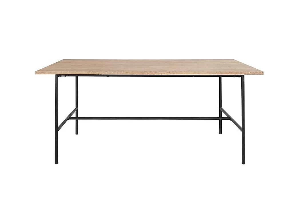 Esstisch Tisch Esszimmer in Eichefarben und Schwarz