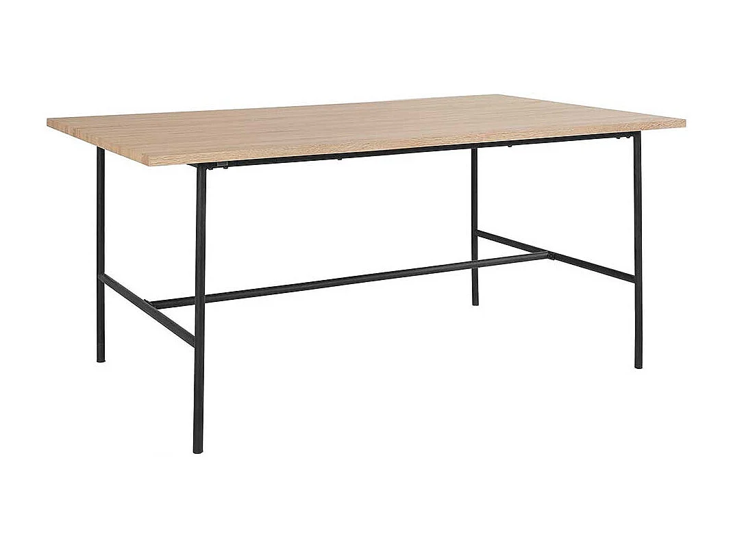 Esstisch Tisch Esszimmer in Eichefarben und Schwarz