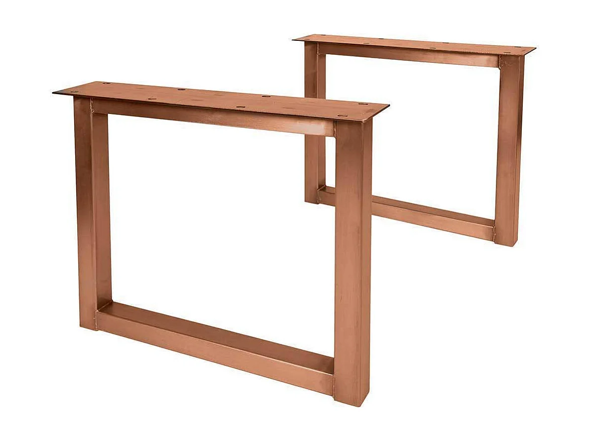 Holztisch Massiv in Teakfarben Platte mit Einlegearbeit