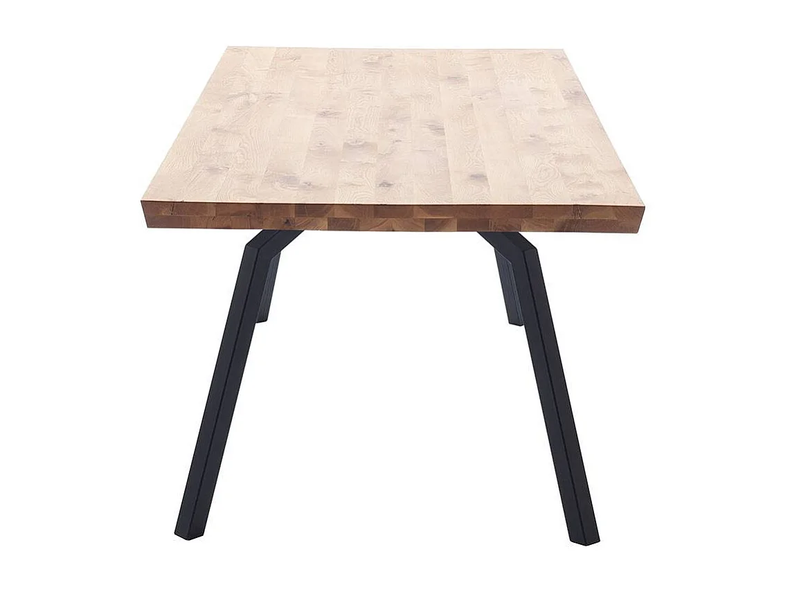 Esstisch Holztisch in Wildeichefarben mit Vierfußgestell