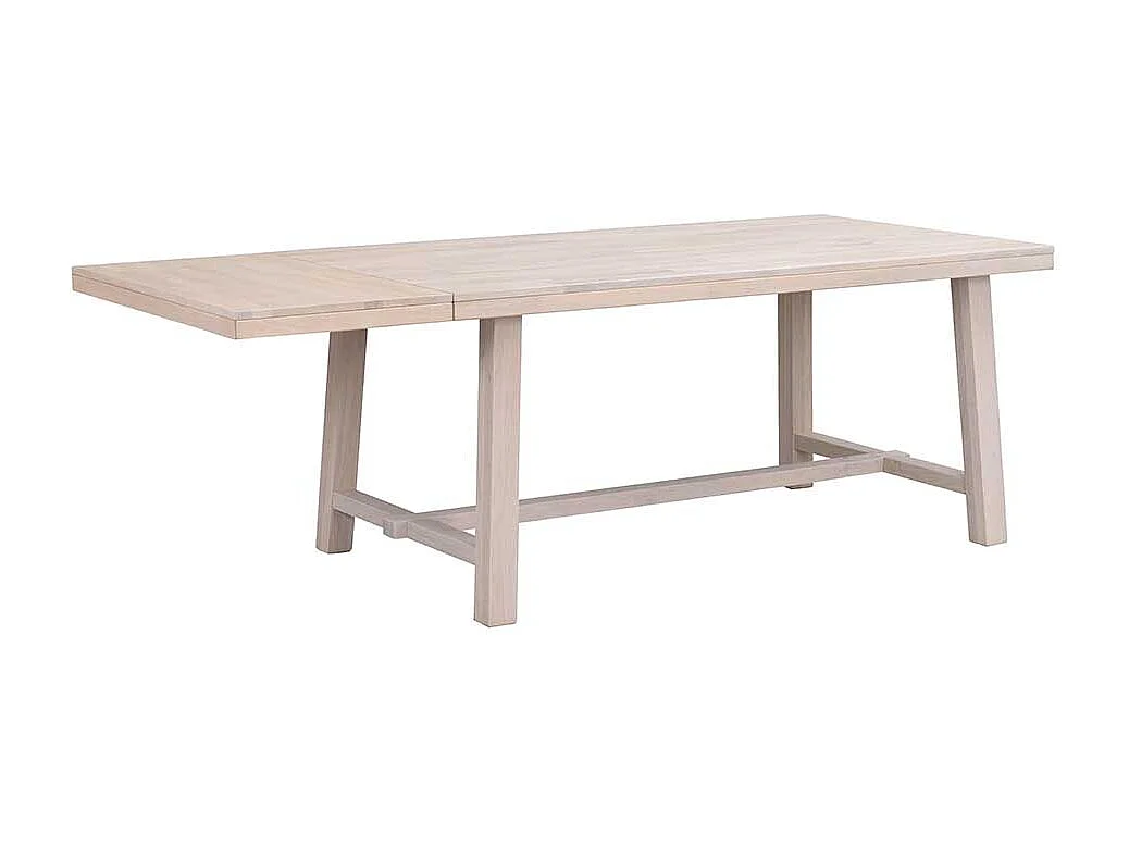 Esszimmertisch aus Eiche White Wash massiv modern