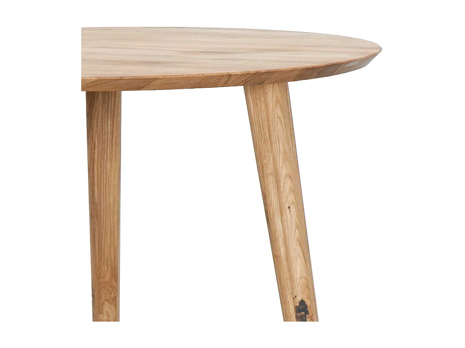 Esszimmer Tisch aus Wildeiche Massivholz rund