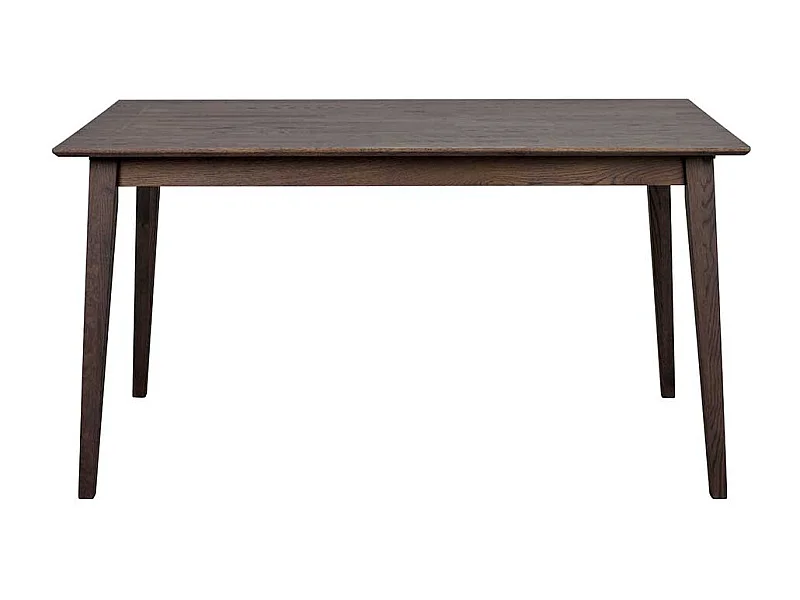 Skandi Esszimmer Tisch aus Eiche Massivholz Dunkelbraun lackiert und gebürstet