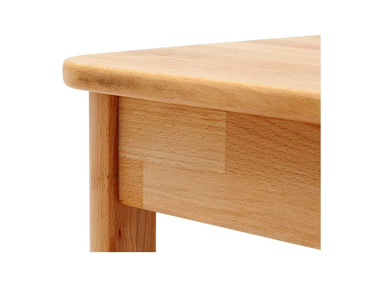 Esstisch aus Kernbuche Massivholz Vierfußgestell