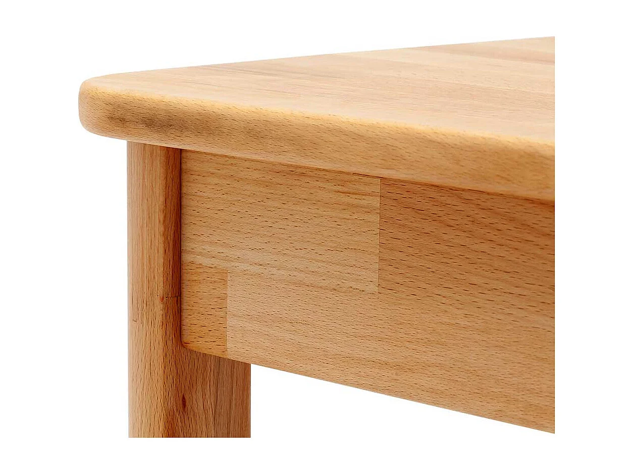 Esstisch aus Kernbuche Massivholz Vierfußgestell