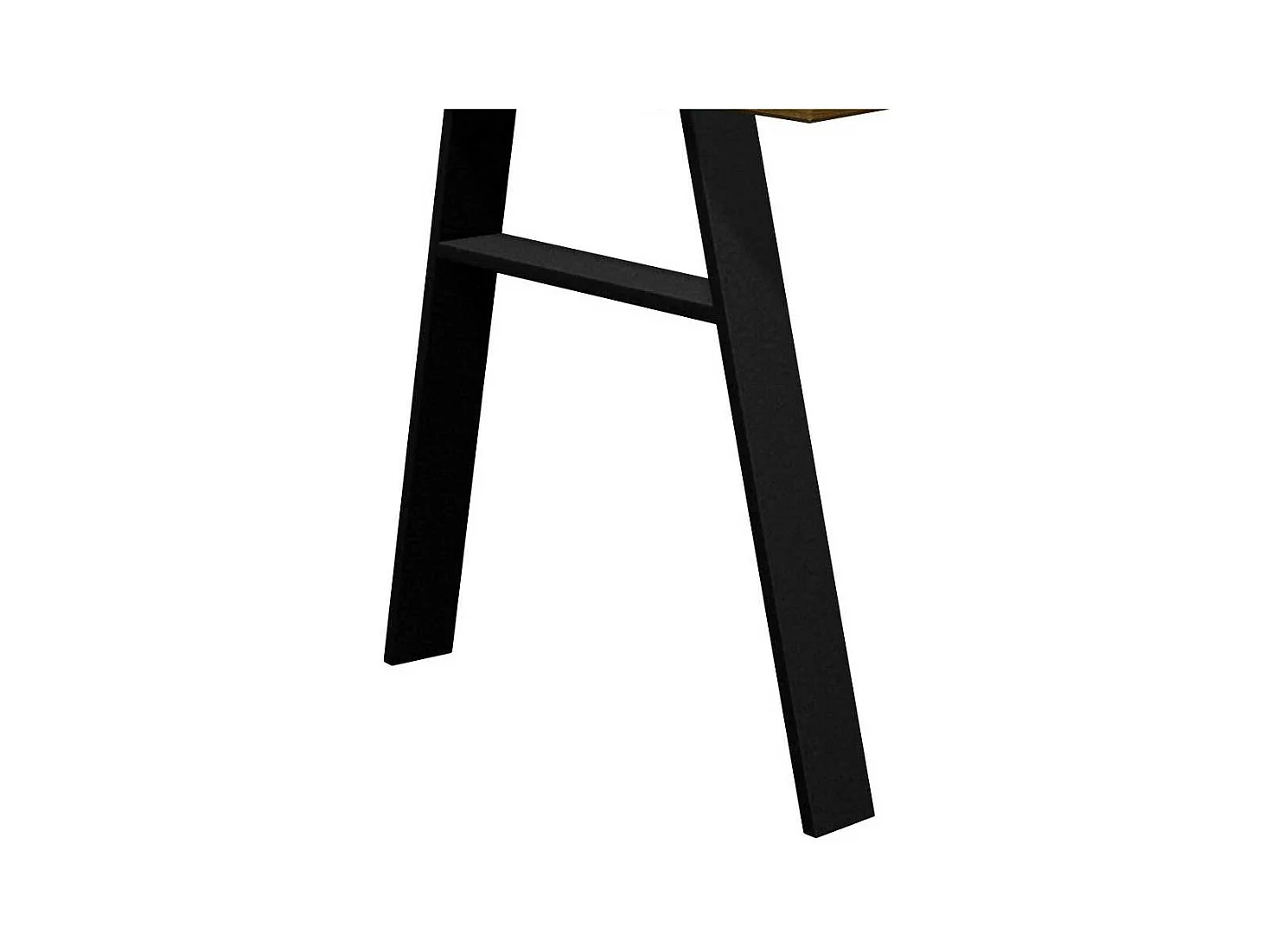 Hochwertiger Küchentisch mit natürlicher Baumkante A Fußgestell