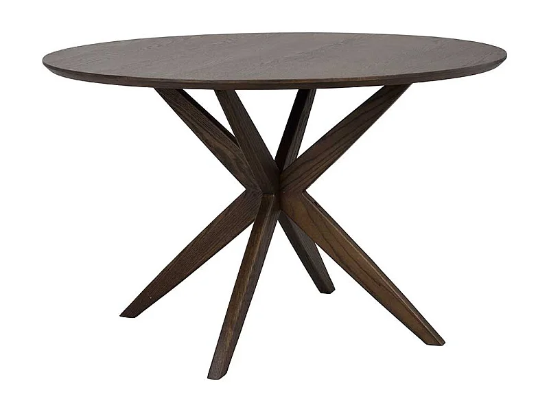 Essenstisch in Eiche braun Spider Gestell aus Holz