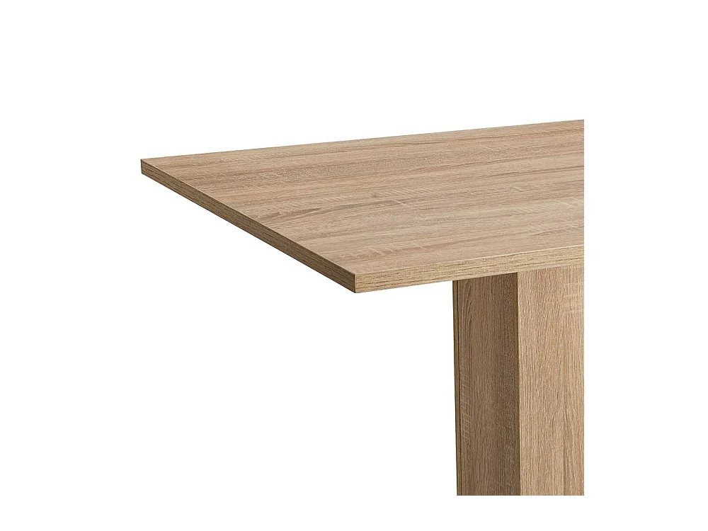 Säulen Esszimmertisch in Sonoma Eiche 120 cm breit