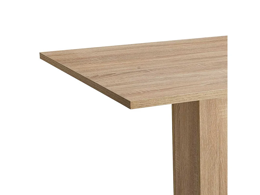 Säulen Esszimmertisch in Sonoma Eiche 120 cm breit
