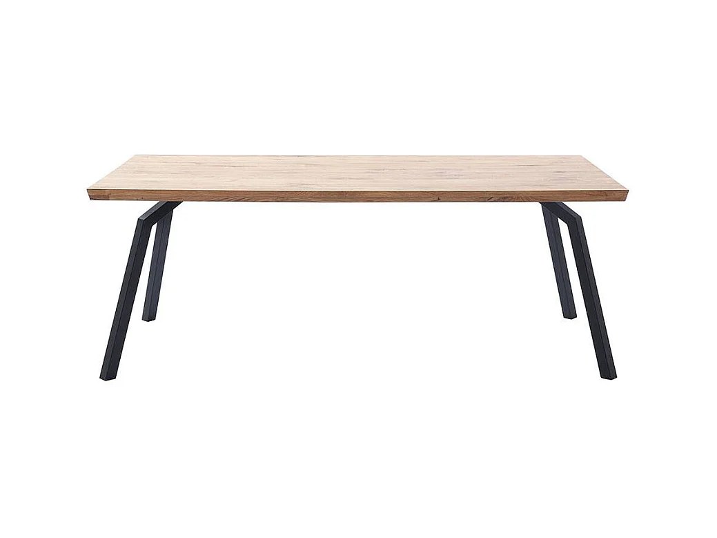 Esstisch Holztisch in Wildeichefarben mit Vierfußgestell