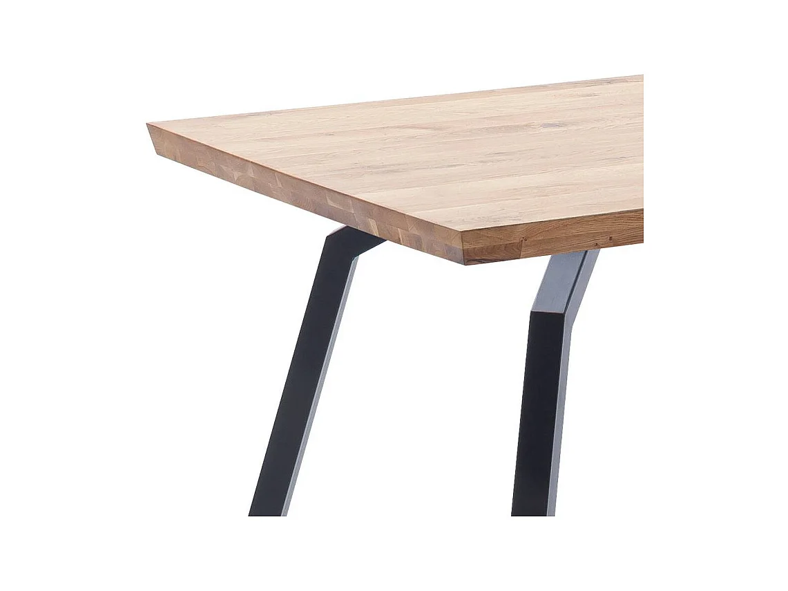 Esstisch Holztisch in Wildeichefarben mit Vierfußgestell