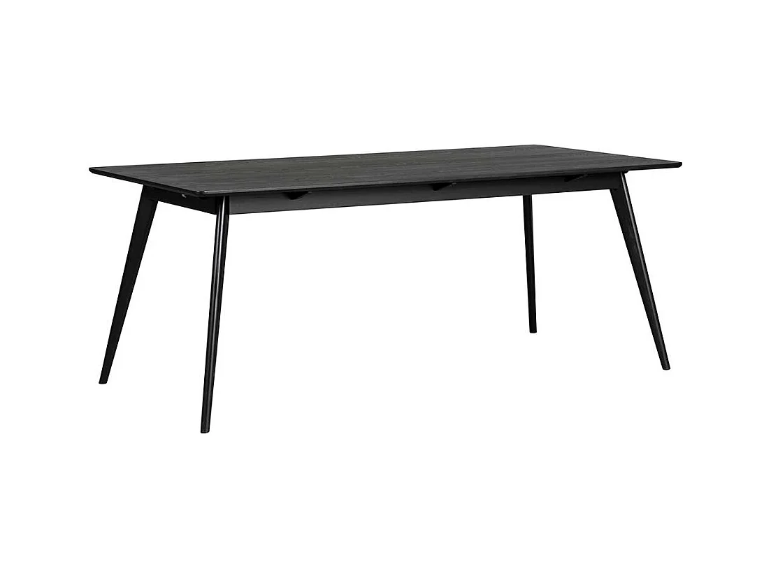 Esszimmer Tisch in Schwarz Retro Look