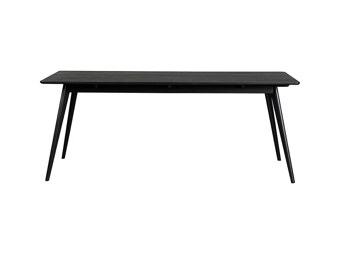 Esszimmer Tisch in Schwarz Retro Look