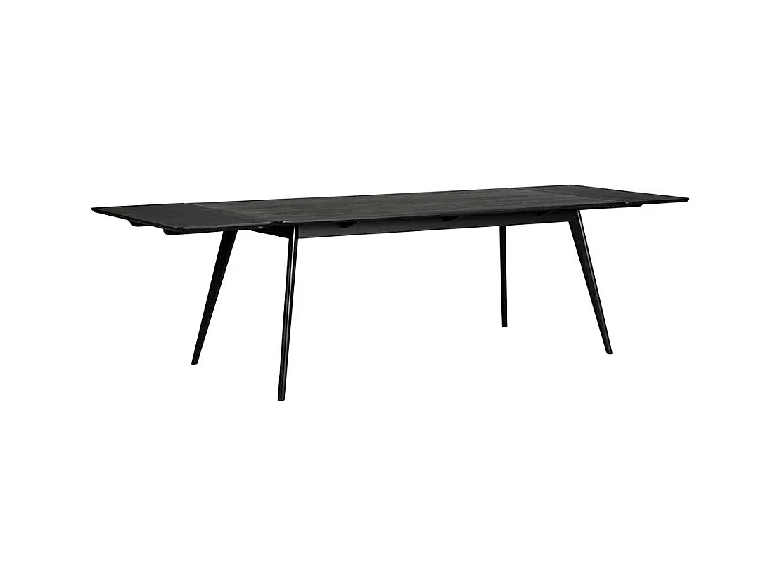 Esszimmer Tisch in Schwarz Retro Look