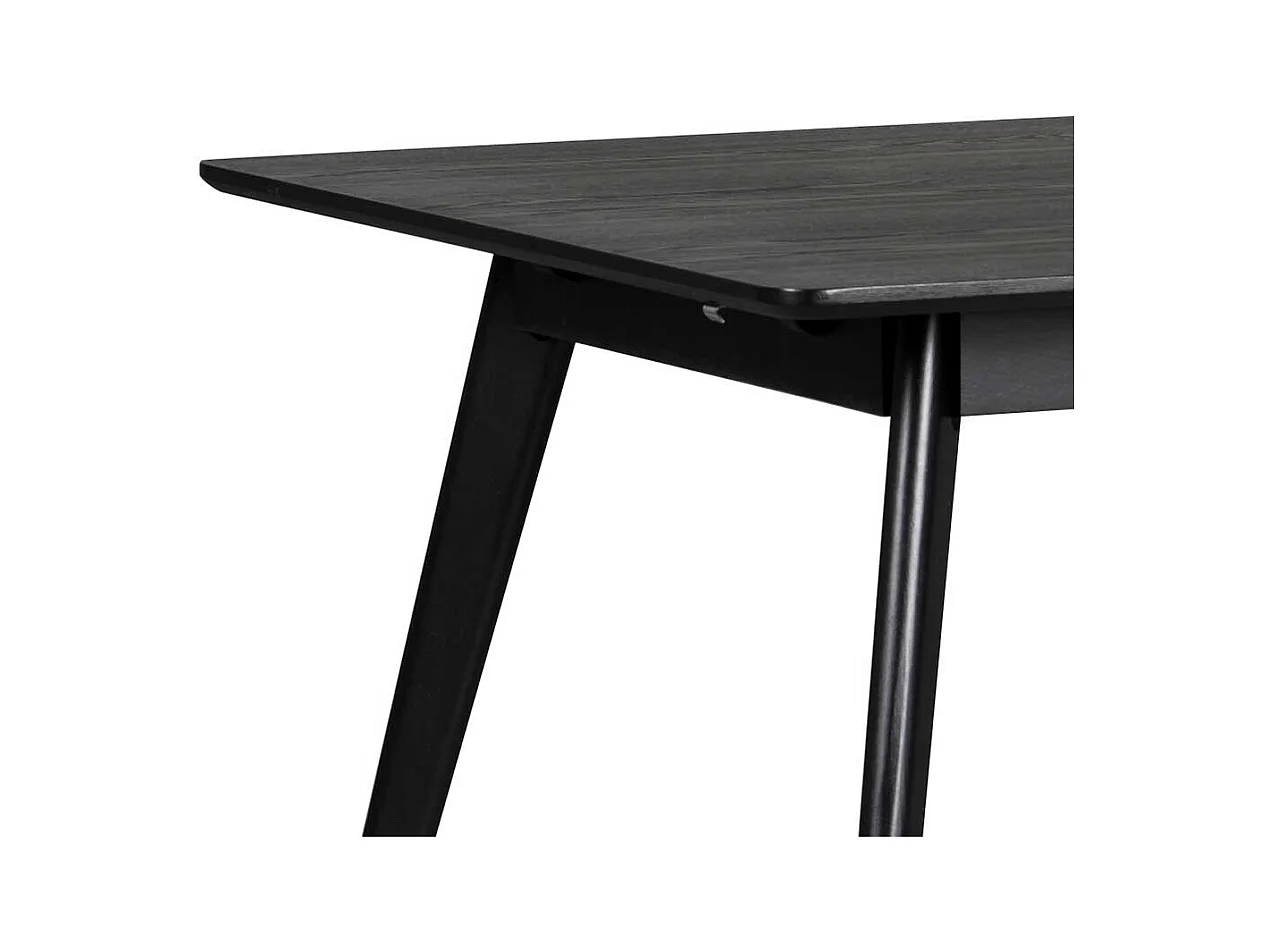 Esszimmer Tisch in Schwarz Retro Look