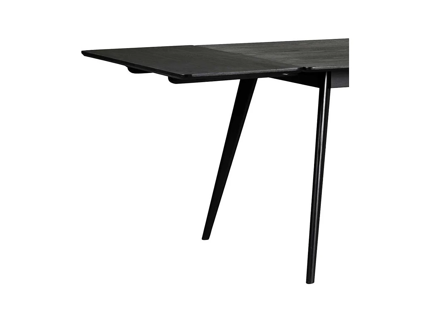 Esszimmer Tisch in Schwarz Retro Look