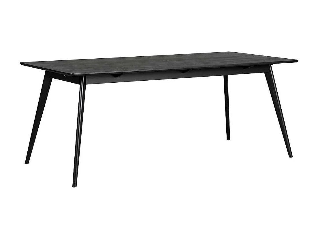 Esszimmer Tisch in Schwarz Retro Look