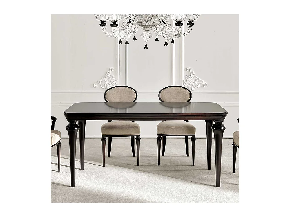 Esszimmer Tisch Dunkelbraun im klassischen Stil 175 cm breit