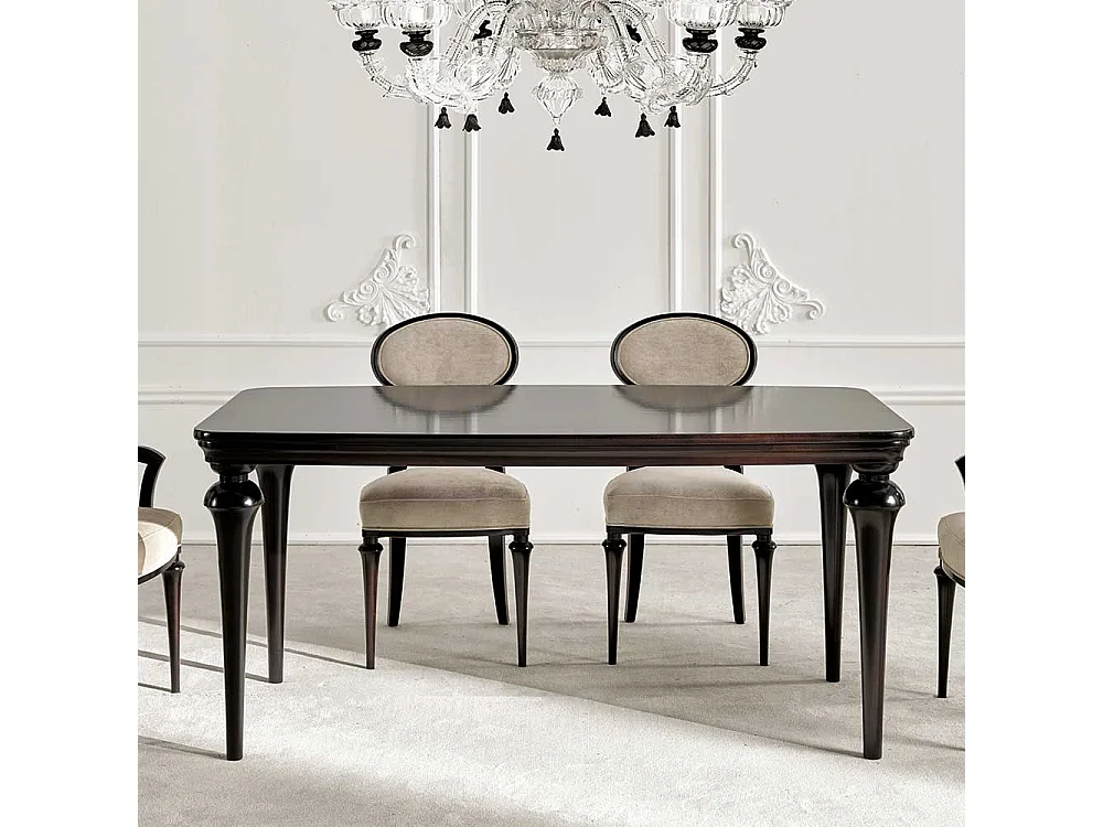 Esszimmer Tisch Dunkelbraun im klassischen Stil 175 cm breit