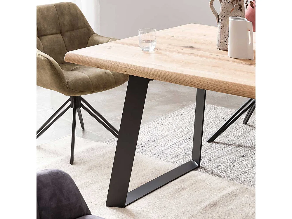 Buffettisch im Industry und Loft Stil natürlicher Baumkante