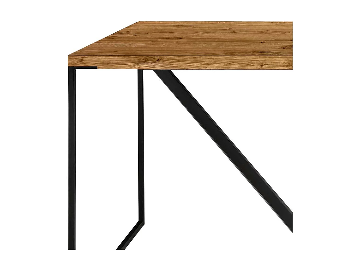 Premium Esszimmer Tisch in Eichefarben Schwarz