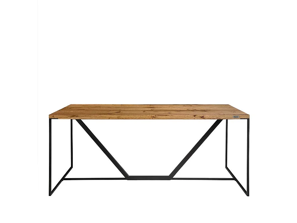 Premium Esszimmer Tisch in Eichefarben Schwarz