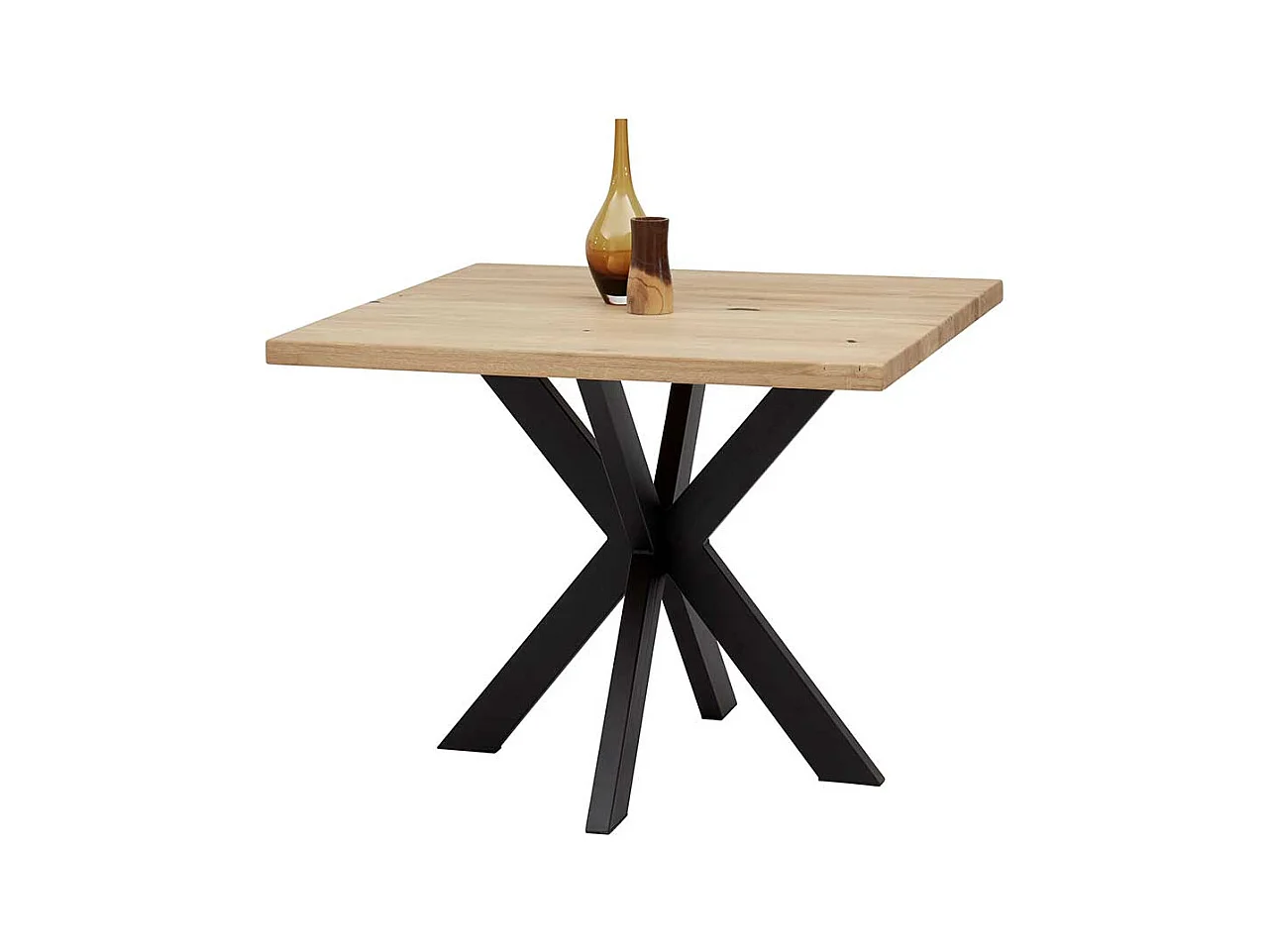 Kleiner Esszimmer Tisch 100x100 cm Industry und Loft Stil