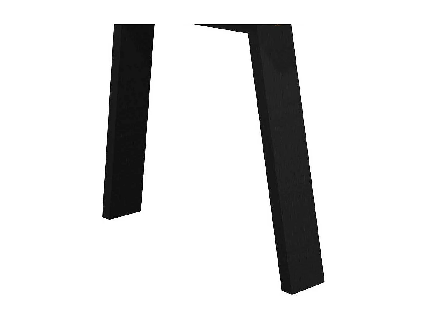 Baumkantentisch Eiche aus Massivholz Metall Vierfußgestell