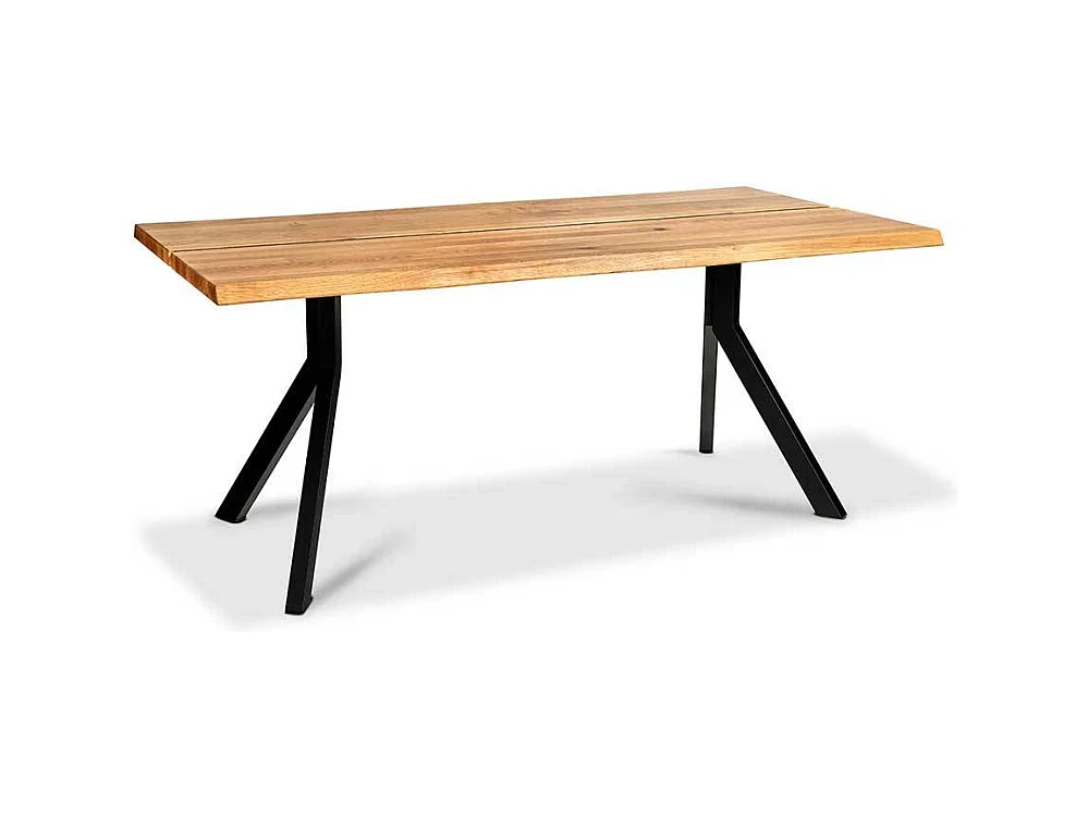 Esstisch Massivholztisch in Wildeichefarben mit Y Fußgestell