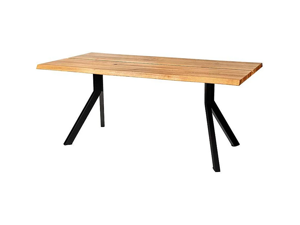 Esstisch Massivholztisch in Wildeichefarben mit Y Fußgestell