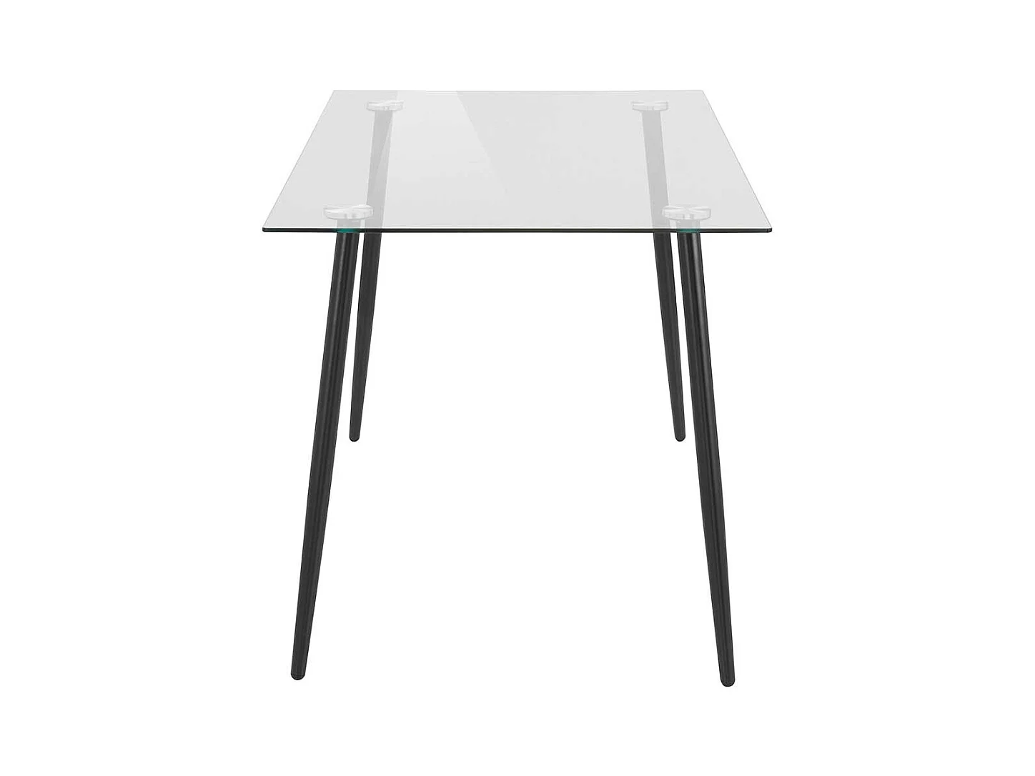 Glas Esstisch 140 cm breit modern