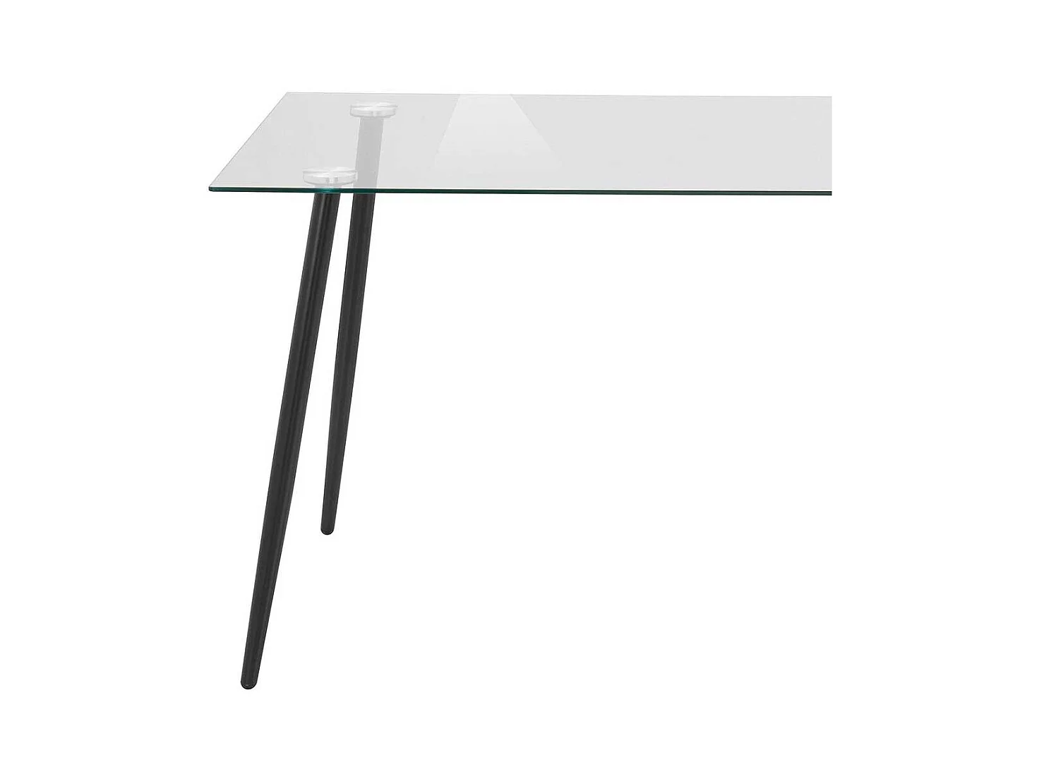 Glas Esstisch 140 cm breit modern