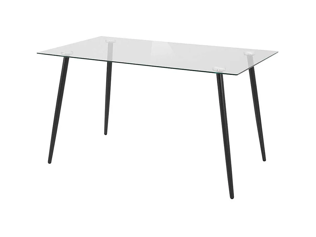 Glas Esstisch 140 cm breit modern