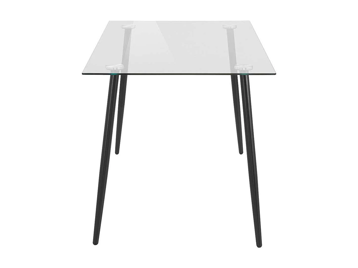 Glas Esstisch 140 cm breit modern