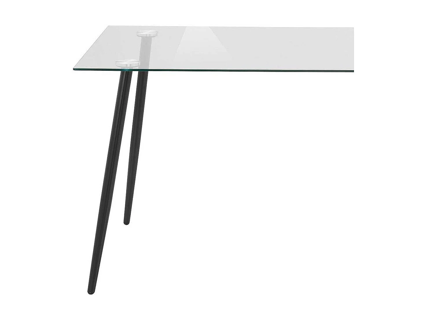 Glas Esstisch 140 cm breit modern