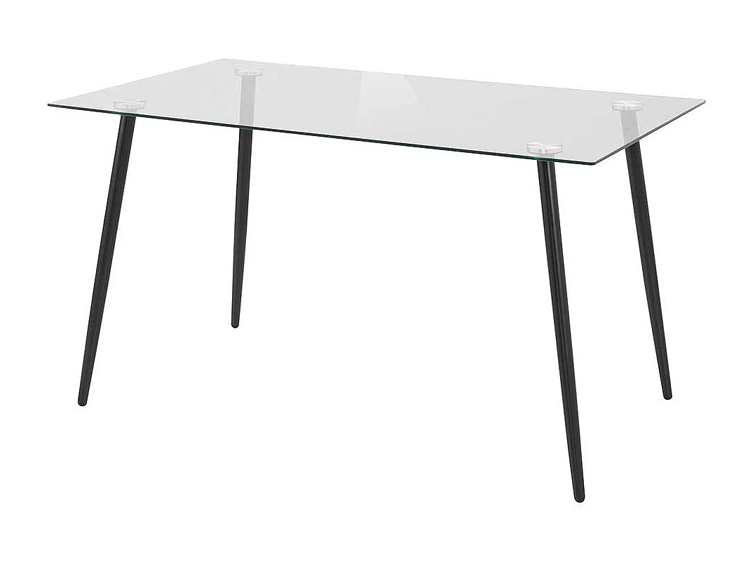 Glas Esstisch 140 cm breit modern