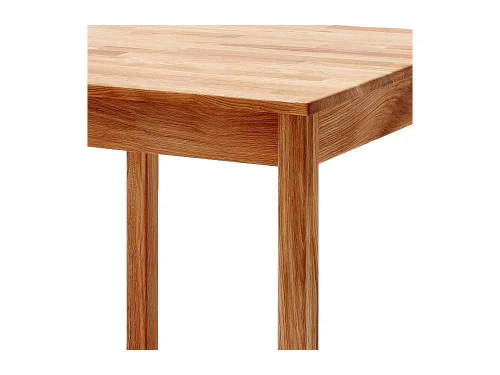 Esstisch aus Wildeiche Massivholz 76 cm hoch