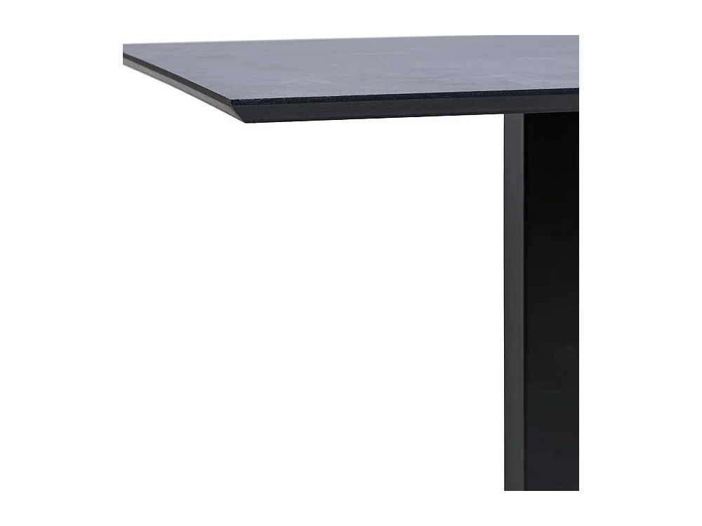 Küchen Tisch Tisch Esszimmer in Schwarz und Dunkelgrau