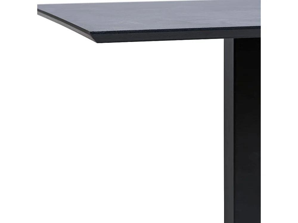 Küchen Tisch Tisch Esszimmer in Schwarz und Dunkelgrau