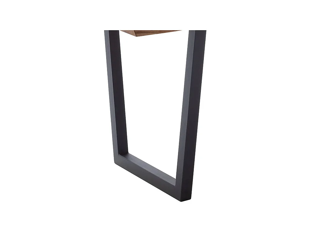 Esstisch Esszimmertisch aus Massivholz mit Bügelgestell