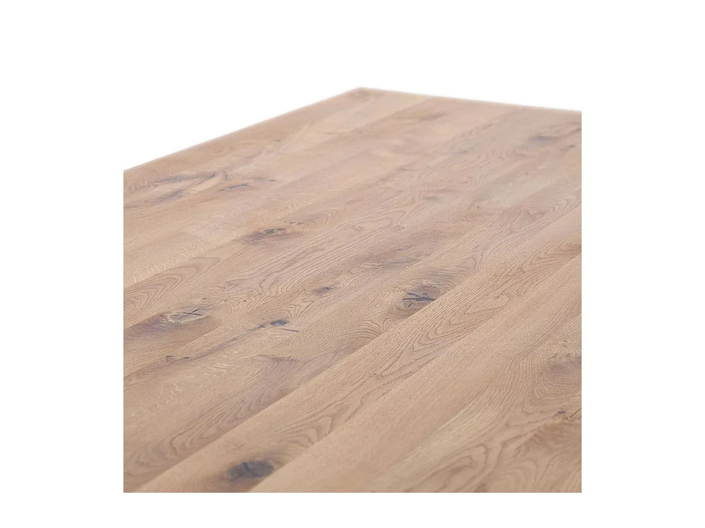 Esstisch Esszimmertisch aus Massivholz mit Bügelgestell