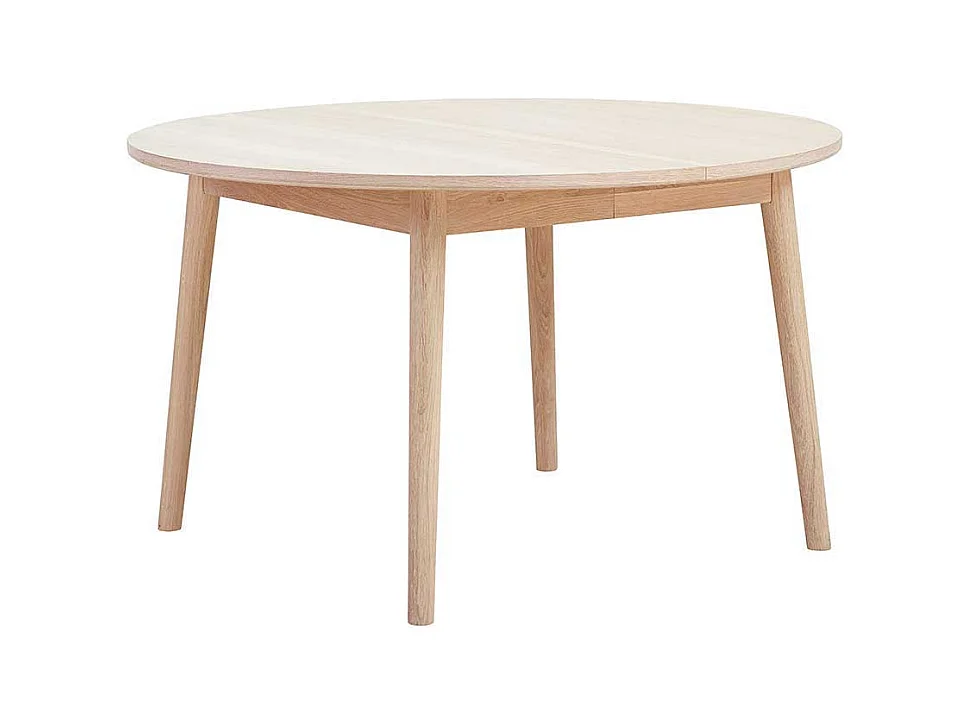 Runder Tisch für Esszimmer Eiche Bianco geölt