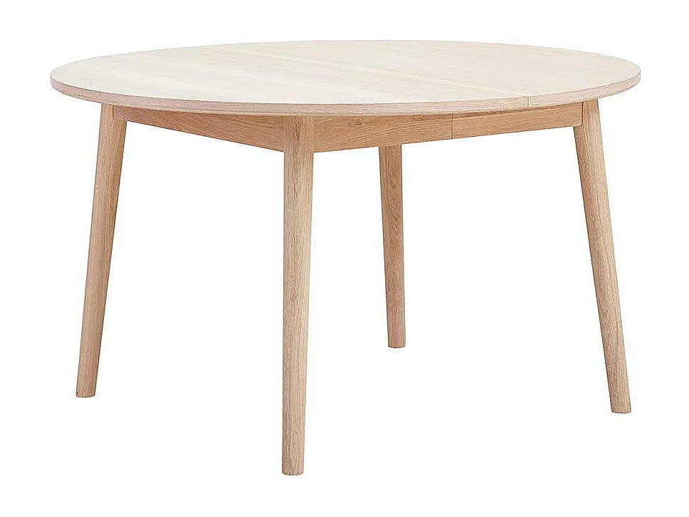 Runder Tisch für Esszimmer Eiche Bianco geölt