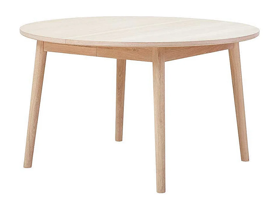 Runder Tisch für Esszimmer Eiche Bianco geölt