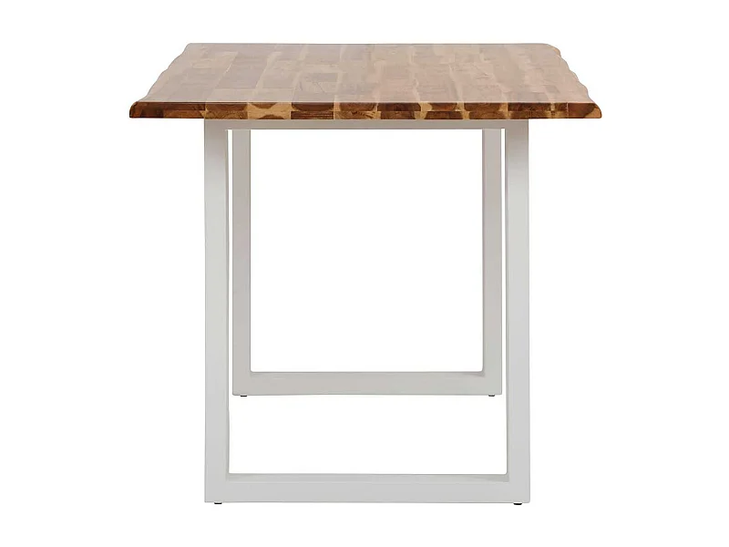 Esstisch aus Akazie Massivholz und Metall 140 cm breit