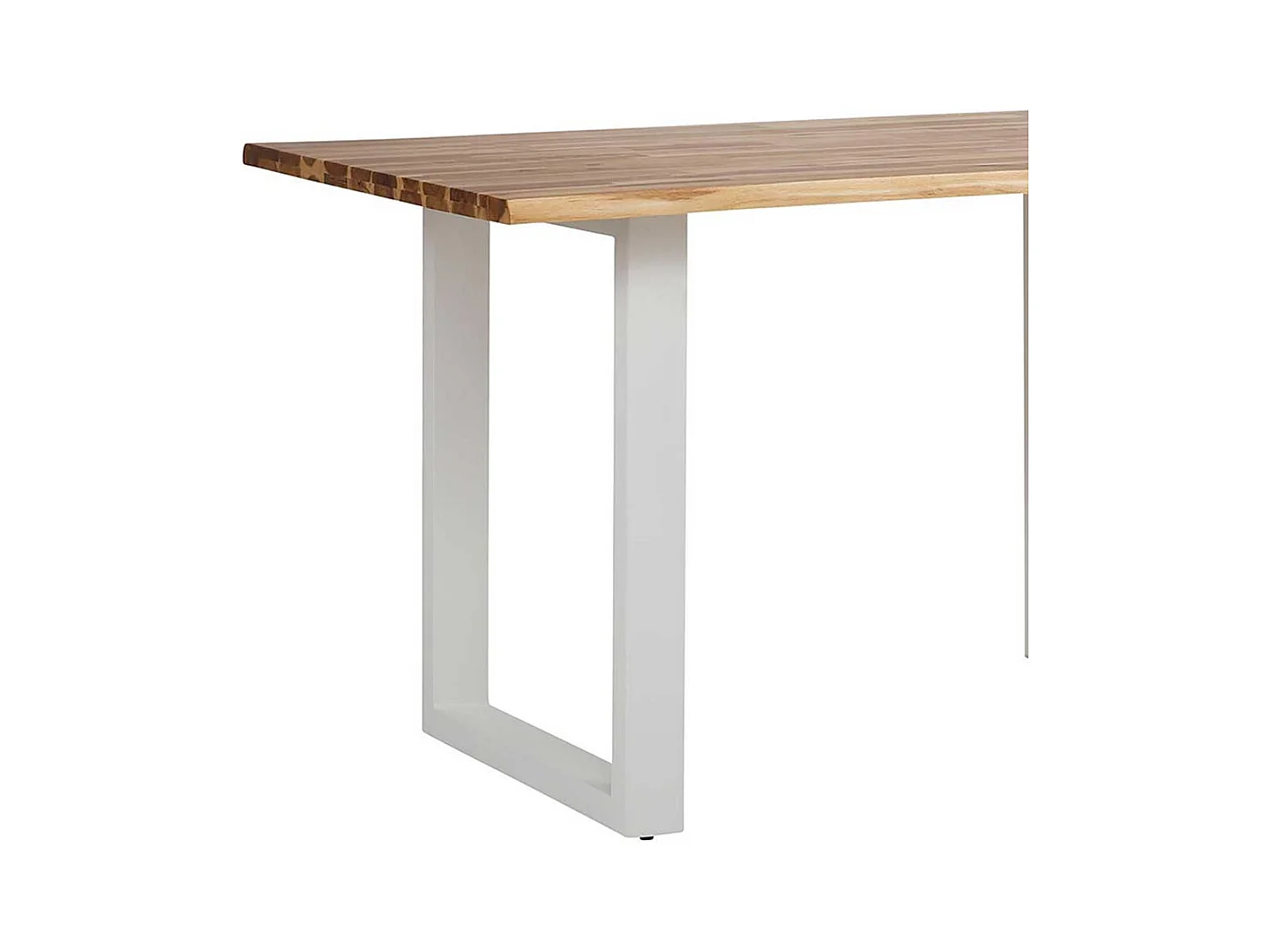 Esstisch aus Akazie Massivholz und Metall 140 cm breit