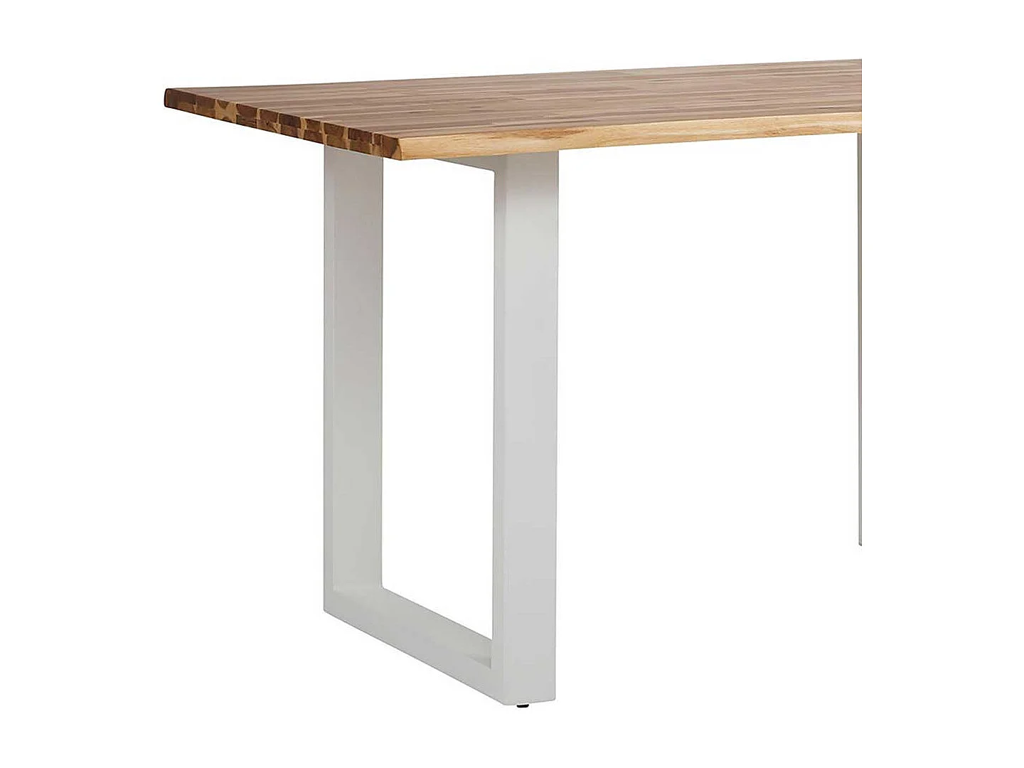 Esstisch aus Akazie Massivholz und Metall 140 cm breit