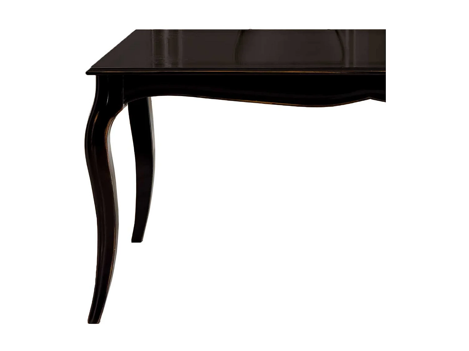 Dunkelbrauner Esszimmertisch im Neo Barockstil 180 cm breit