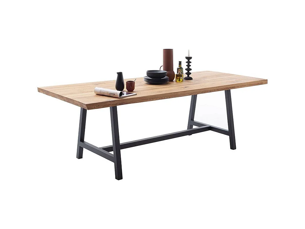 Esstisch Tisch Esszimmer aus Massivholz in Wildeichefarben